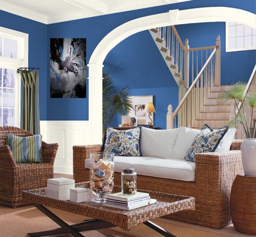 Blue Living Room