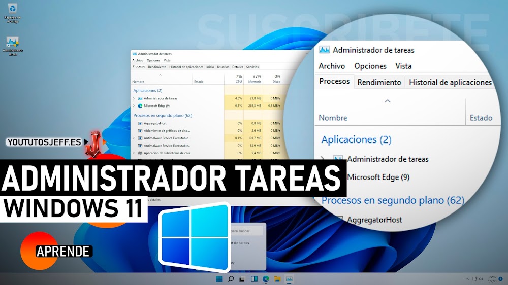 Abrir ADMINISTRADOR DE TAREAS Windows 11