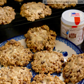 an image of a plate of healthy gluten and refined sugar free breakfast cookies