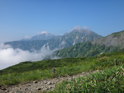 目指す五竜と鹿島槍