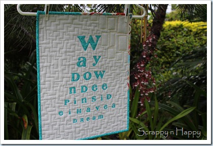 Text challenge quilt