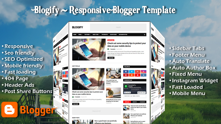 Blogify Pro Responsive Blogger Template
