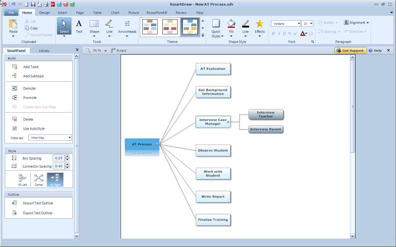 Black Ink SmartDraw  VP Upgrade Adds New Mind Mapping 