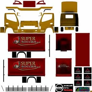 Livery Truck Canter Box Muhklas Super Soccer