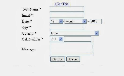 Add Different Html Contact Form to Blogger Website