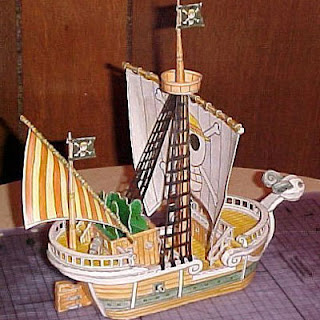One piece going Marry papercraft Model