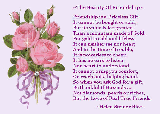 best friend poems. friendship poems love and