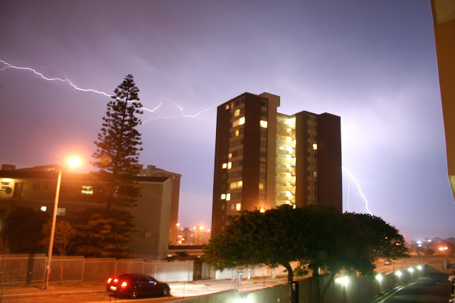 Lightning in Cape Town