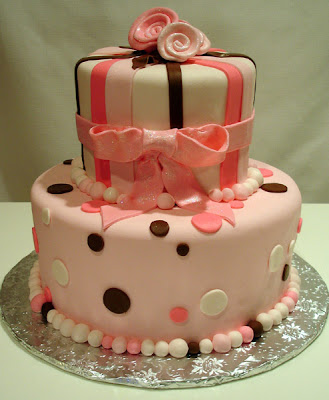 Brown & Pink Birthday Cake by PinkCakeBox from flickr (CC-NC-ND)