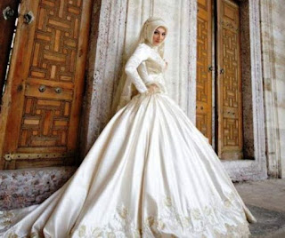 Model Baju pengantin Internasional Muslim Berhijab