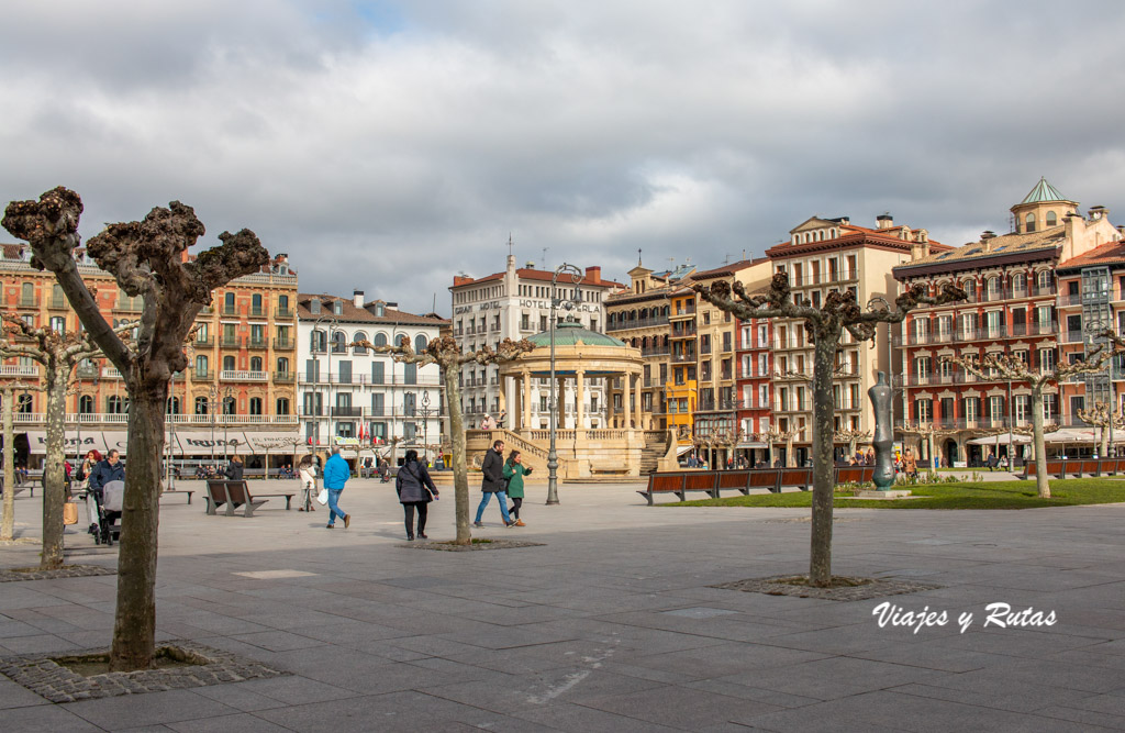 Plaza del castillo de Pamplona