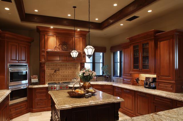 kitchen remodel sacramento ca for traditional kitchen interior design with brown wood cabinets stainless steel appliances, tile backsplash design, kitchen window design and best cream granite countertops ideas images. traditional kitchen decorating ideas with dark island best cream granite countertops