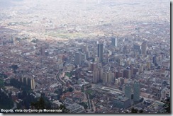 Bogotá, vista do Monserrate