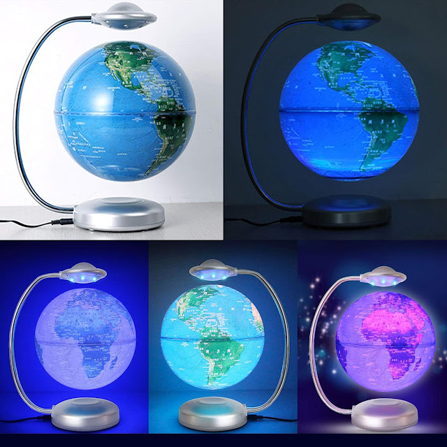 3D Rotation with Led Magnetic Levitation Globe