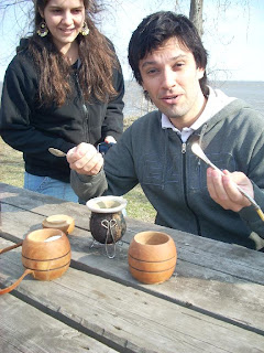 Cómo era el mate al aire libre?