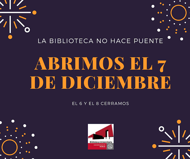 Aquí estaremos el 7 de diciembre.