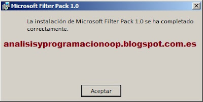 Instalar Microsoft Filter Pack