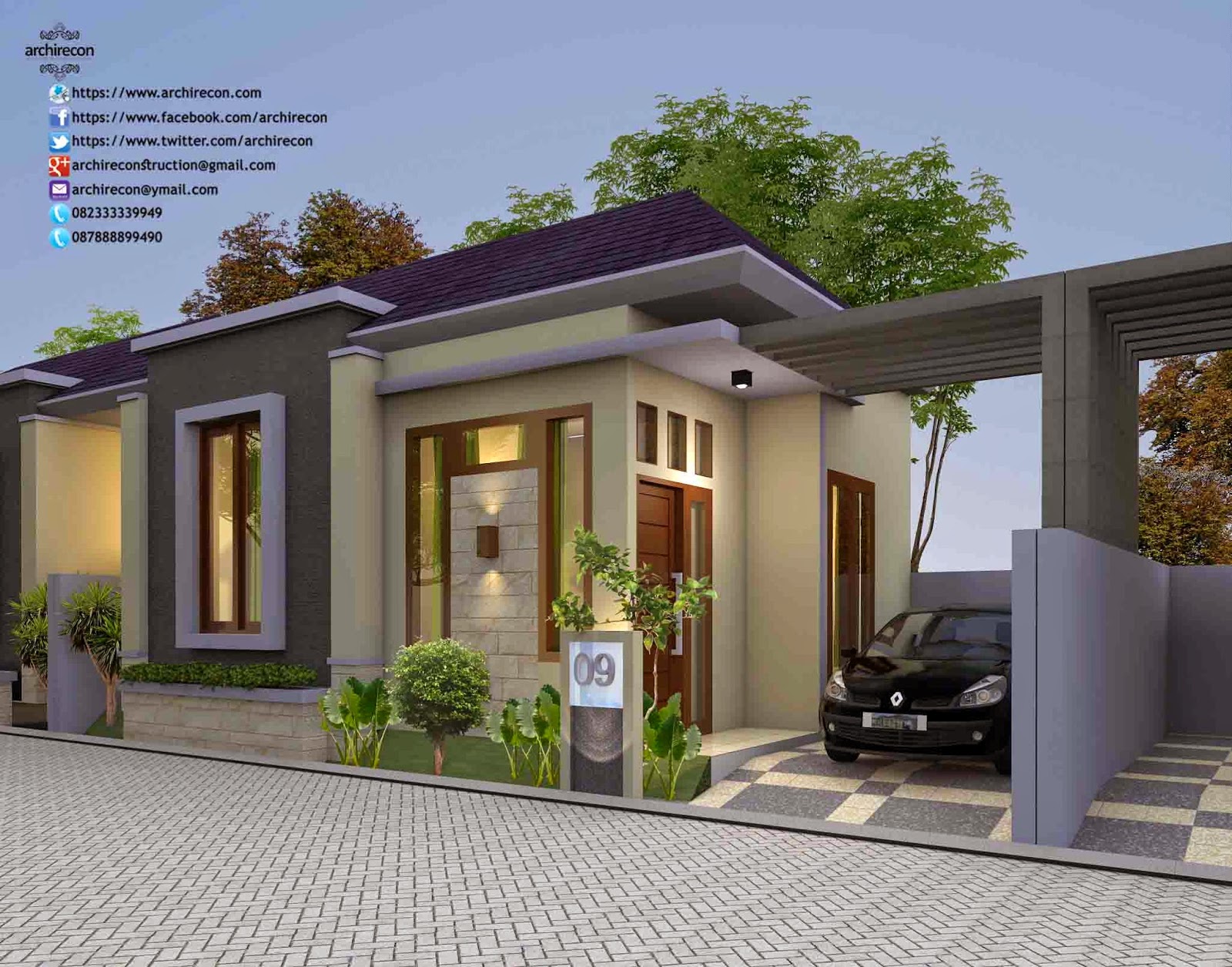  Desain Rumah Minimalis Facebook  Mabudi com