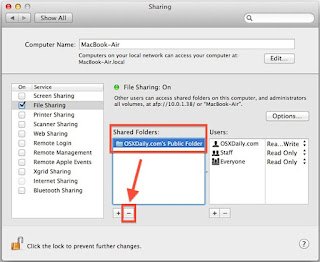 Cara mudah sharing folder atau file di macbook