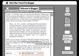 Retro MacOS Blogger Template