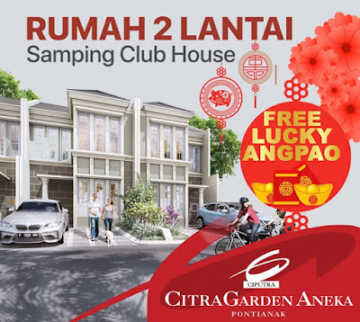 Rumah 2 Lantai Samping Club House