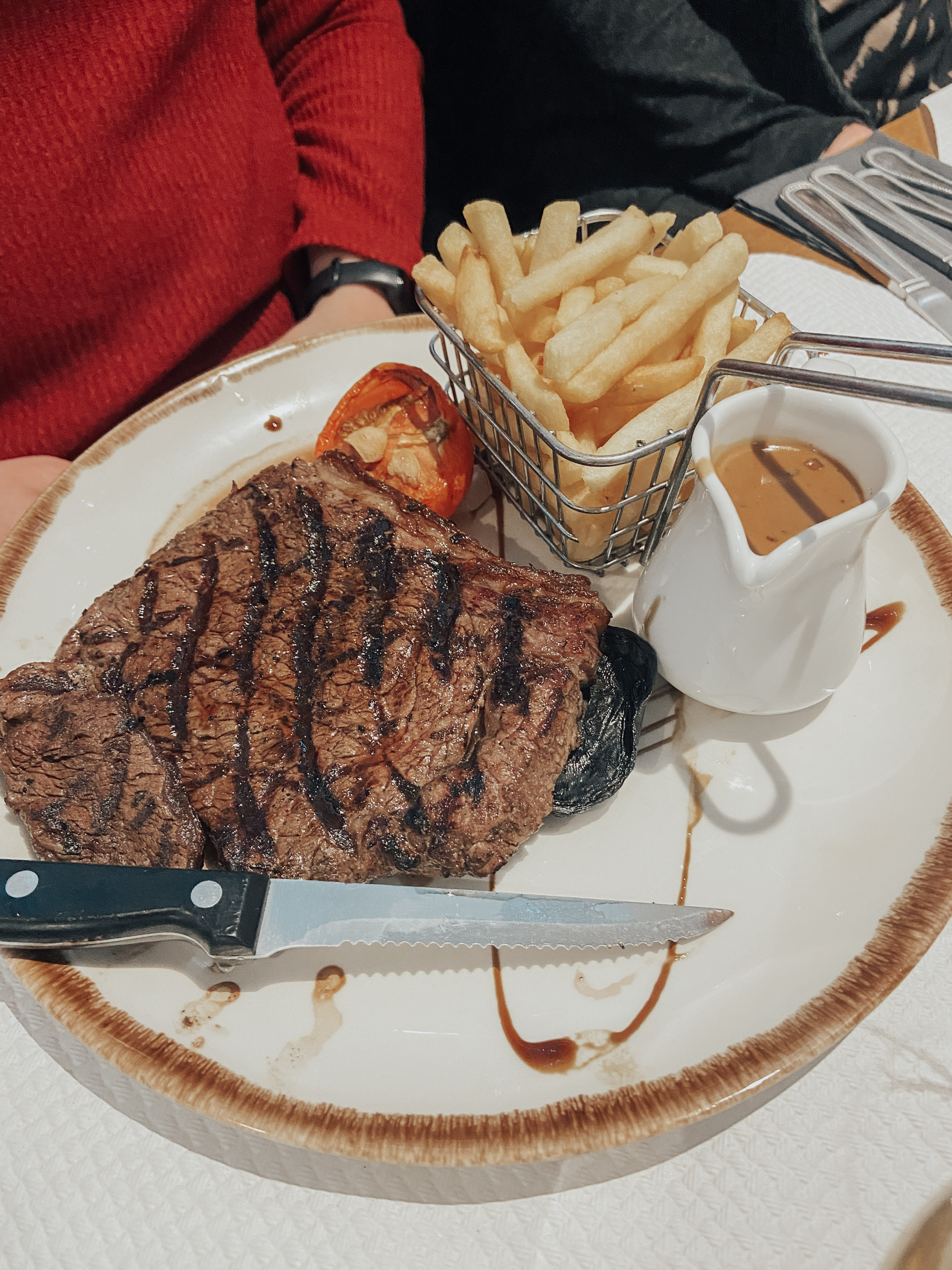 Steak and chips