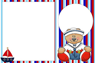 Sailor Bear Party: Free Printable Invitations.