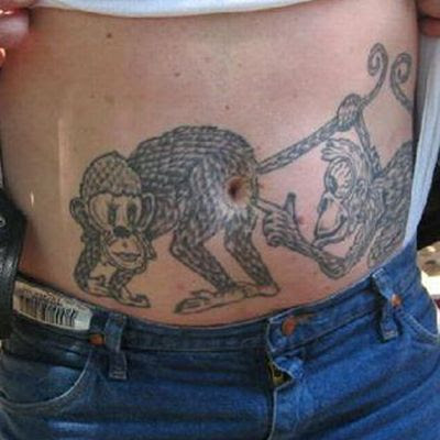 tattoo of monkey