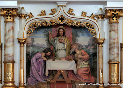 Relief sculpture of the Institution of the Euchariest