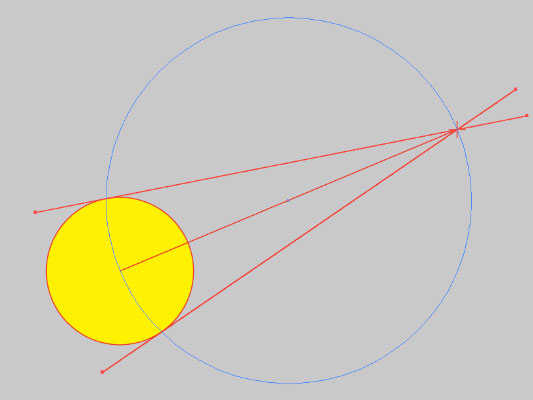 Kaizu Blog Illustrator点と円の接点を結ぶ接線の作図