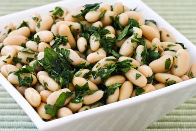 Cannellini Beans in mint marinade