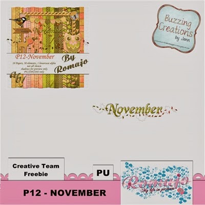 Romajo - P12 November - Cluster Freebie Preview