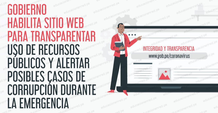 WWW.DENUNCIAS.SERVICIOS.GOB.PE - Gobierno habilita sitio web para transparentar uso de recursos públicos