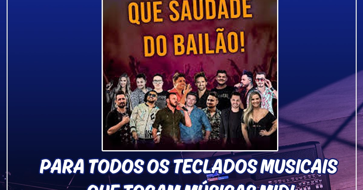 MIDIS Sincronizadas com Letras Sertanejo MIDIS com LETRA Bailão Popular  Pacote com 150 músicas midi emendadas com letra sincronizada (Lyrics)  Arrasta-pé, Brega, Boleros, Forró, Xote - Loja Mineira do Músico: A livraria