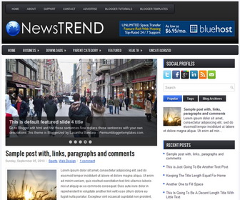 NewsTrend 2 Column Blogger Template