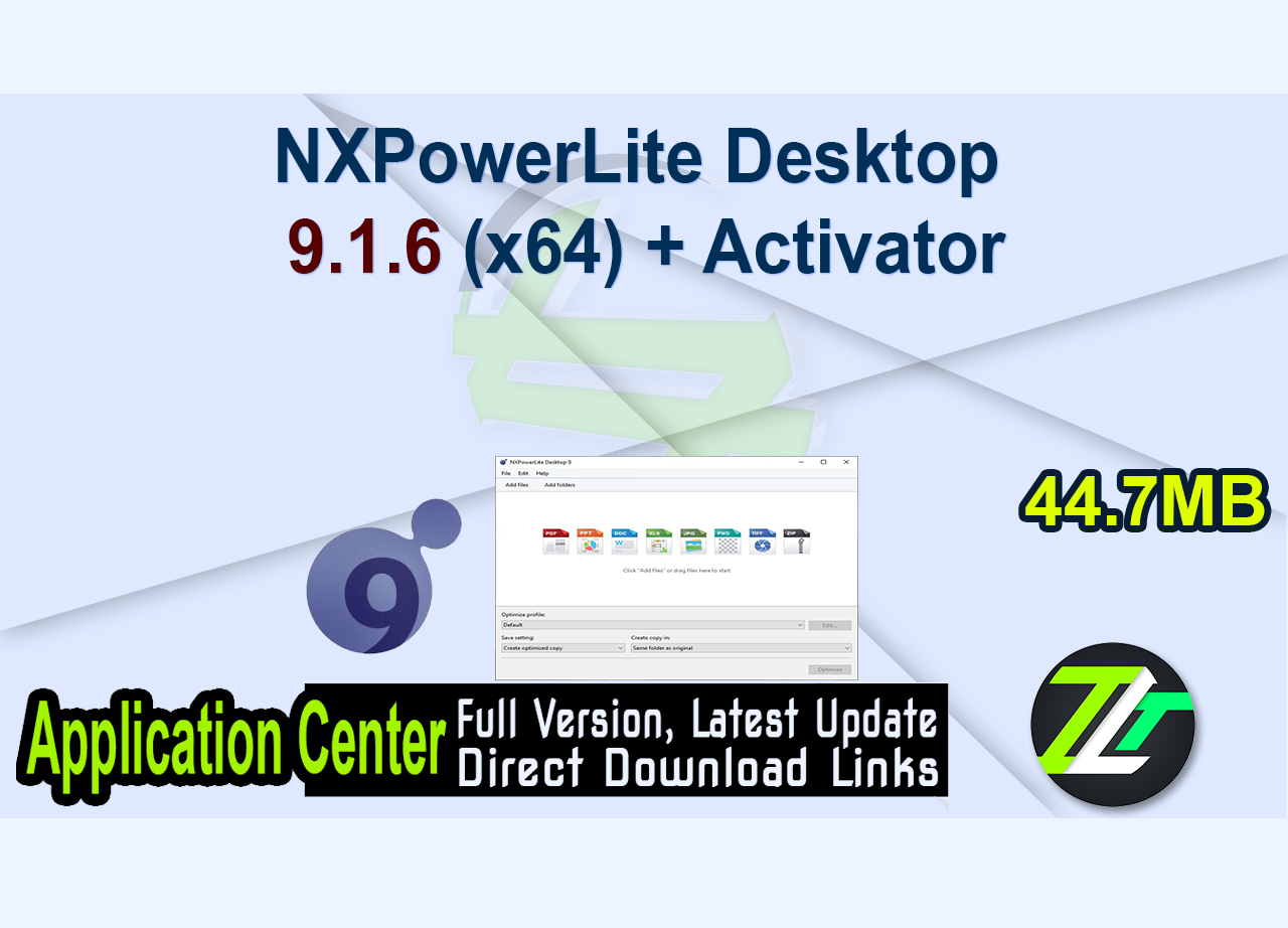 NXPowerLite Desktop 9.1.6 (x64) + Activator