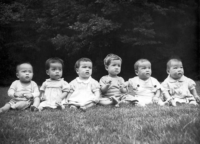 Infants and toddlers in an orphanage in post-war Japan, 1948.