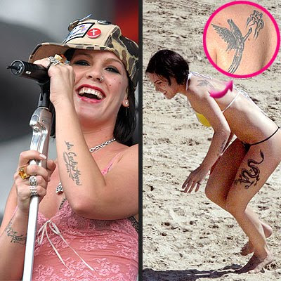 list of Pink#39;s tattoos: