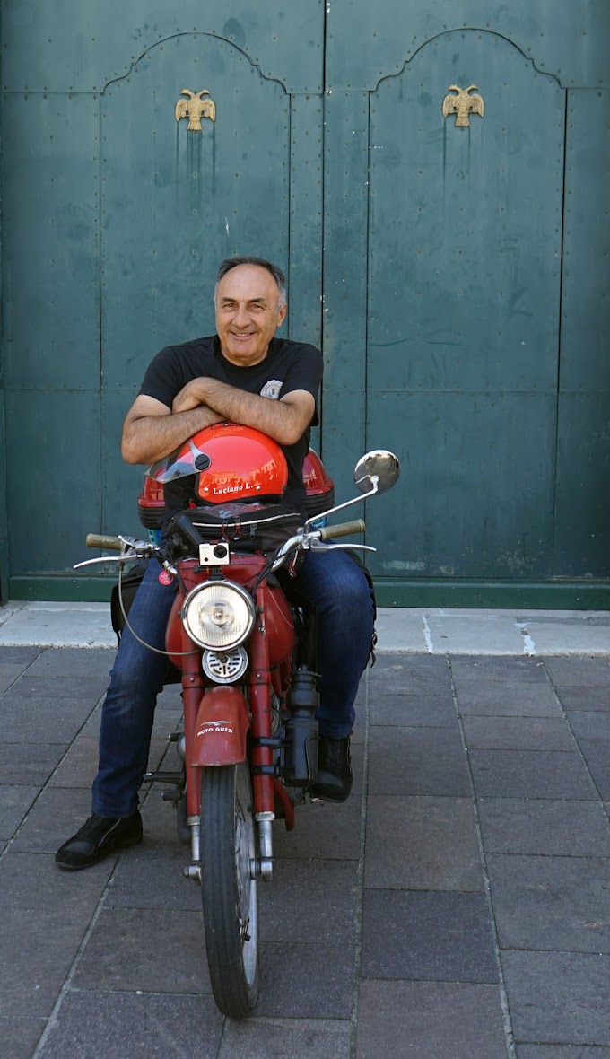  Luciano in moto da Ferrandina a Finisterre e ritorno