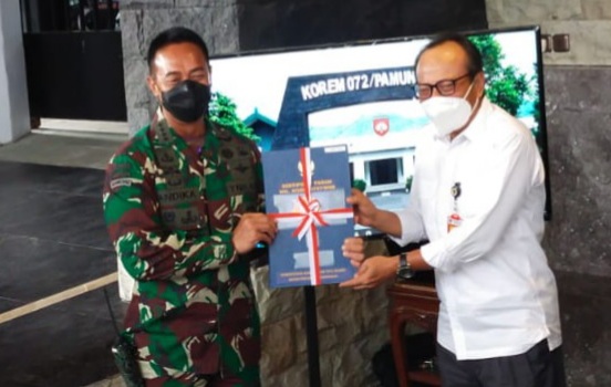 Jenderal Andika Perkasa Kunjungi Korem 072 Pamungkas Yogyakarta 