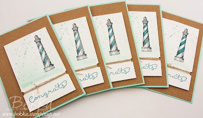 From Land to Sea Lighthouse Congratulations Card