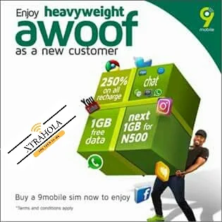 9Mobile Heavyweight Awoof Free 1GB Data Promo