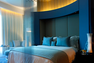 Luxuary Blue interior design Bedroom 