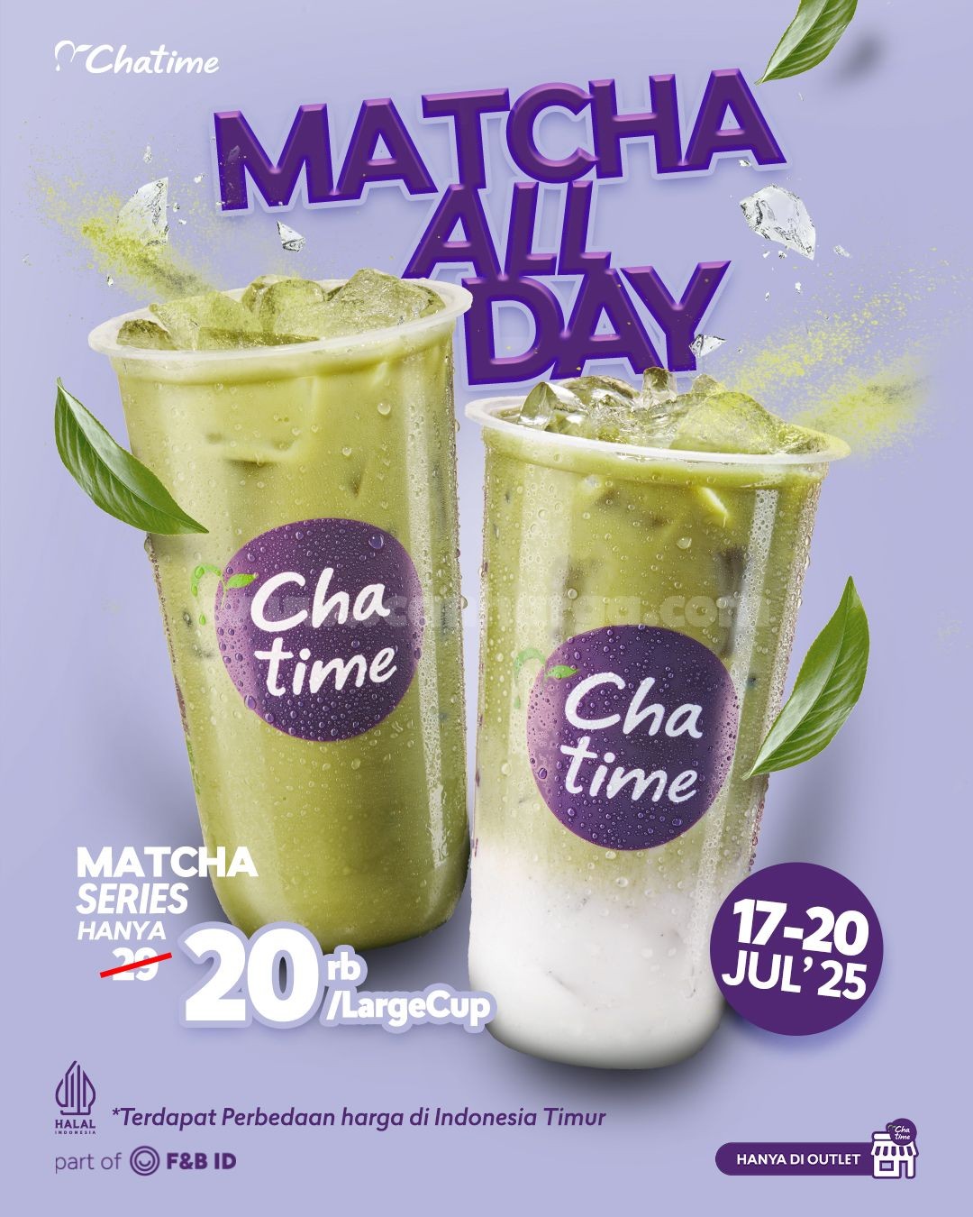 Promo Chatime Matcha Series hanya Rp20.000
