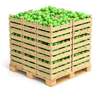 Crate of apples