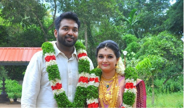 Actress Saranya Mohan married Aravind Krishnan on September 6, 2015 