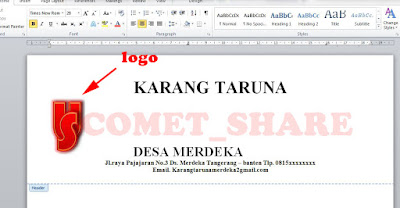 Cara Membuat Kop Surat Dengan Benar Di Ms. Word 2010