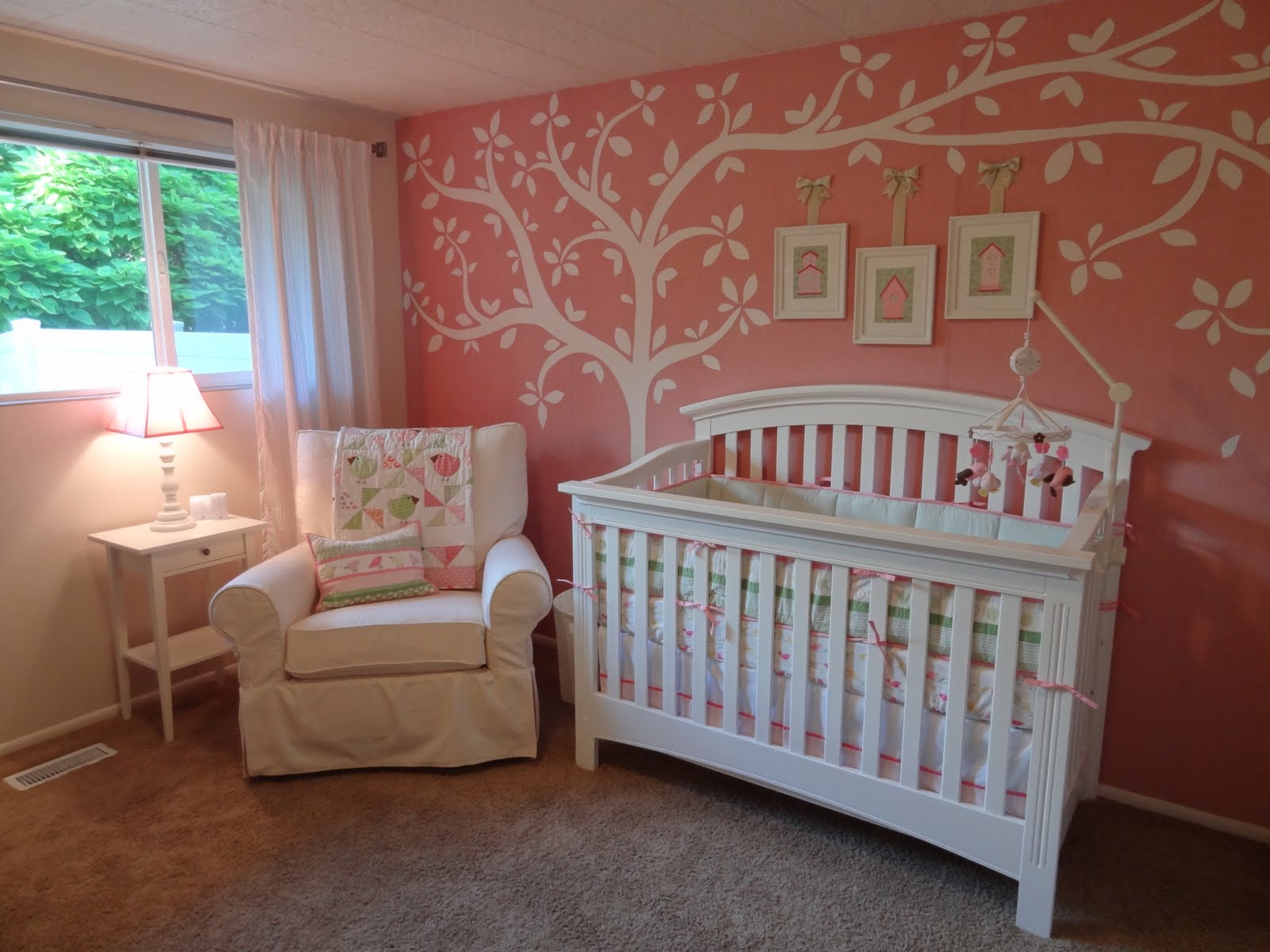 Numbered Street Designs Adorable Baby  Girl  Nursery 