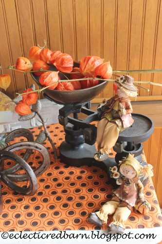 Old scale and scarecrows