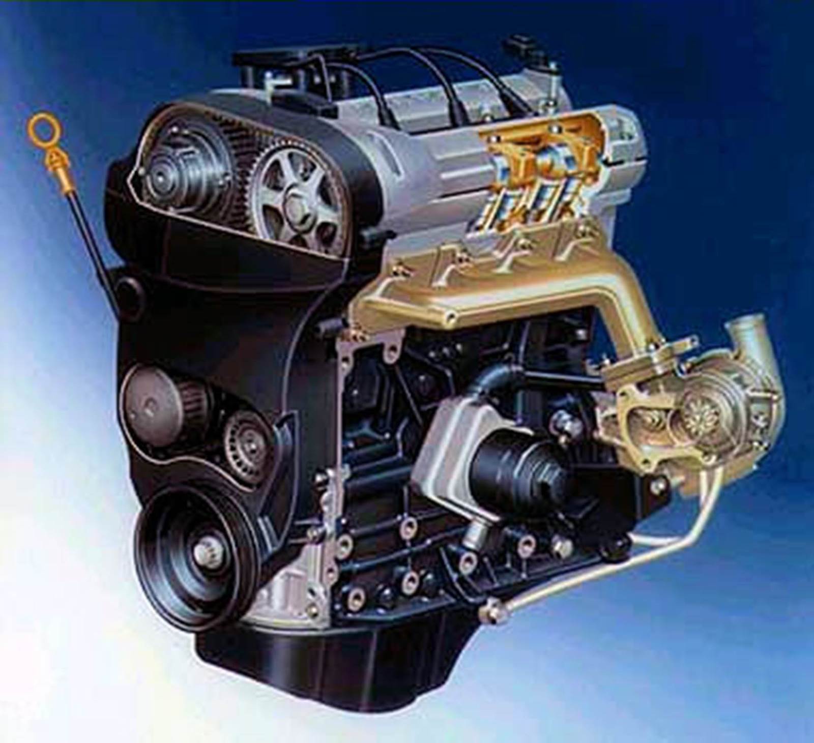 Volkswagen Gol 2001 1.0 16V Turbo - motor